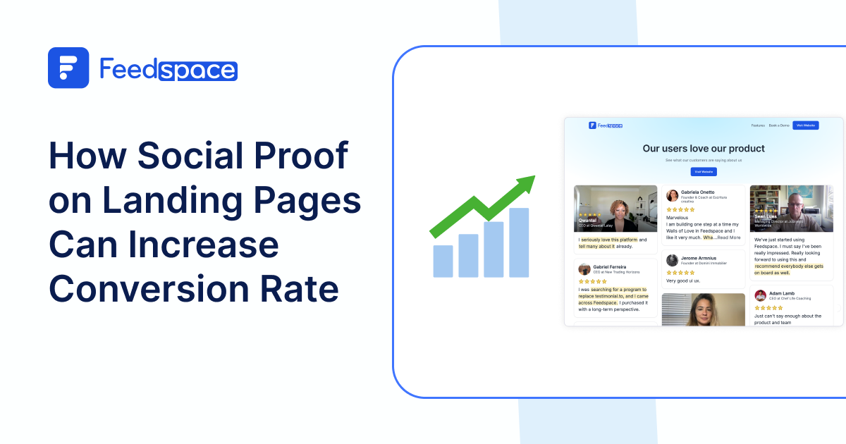How Social Proof on Landing Pages Can Increase Conversion Rate- Feedspace