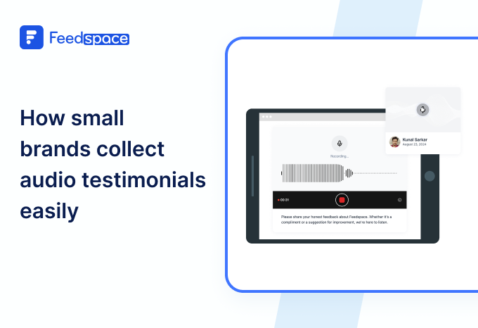 How small brands collect audio testimonials easily