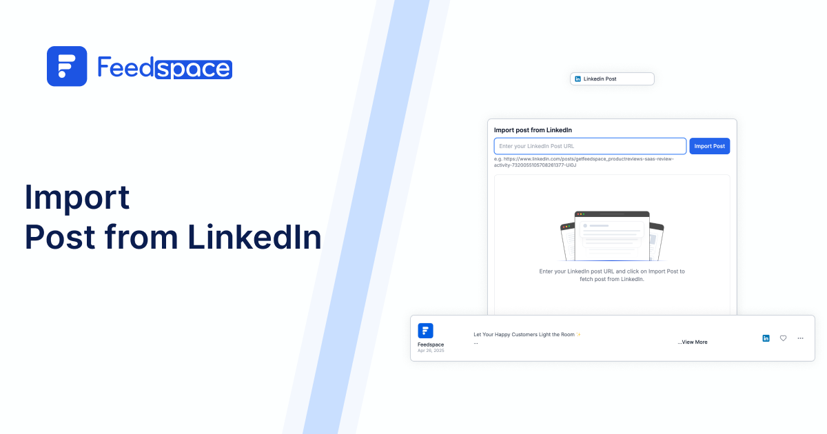 How to Import LinkedIn Posts into Feedspace