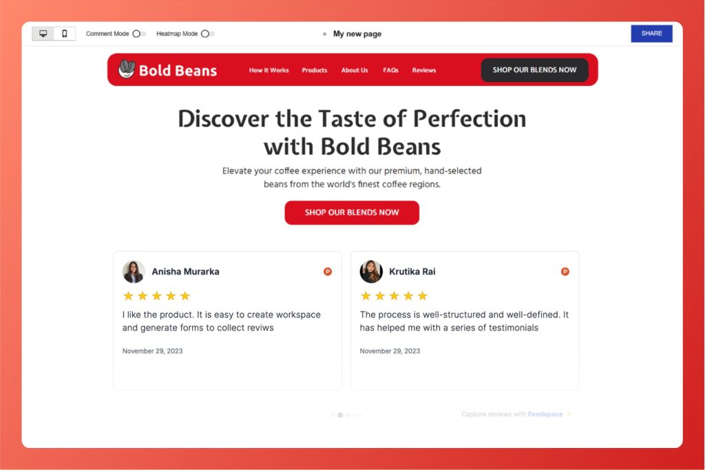 Embed Widget Preview